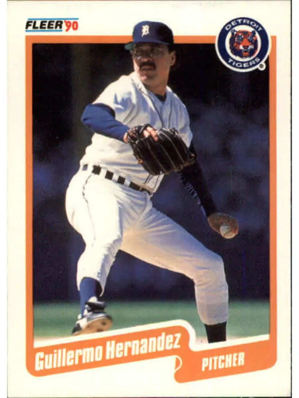 1990 Guillermo Hernandez Fleer Baseball Card #605